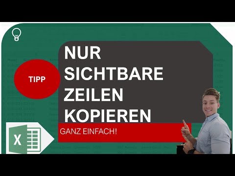 Wie man in Excel nur sichtbare Spalten und Zeilen auswählt und kopiert I Excelpedia