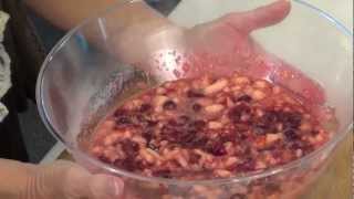 preview picture of video 'Healthy Thanksgiving: Cranberry salad recipe - ADC'