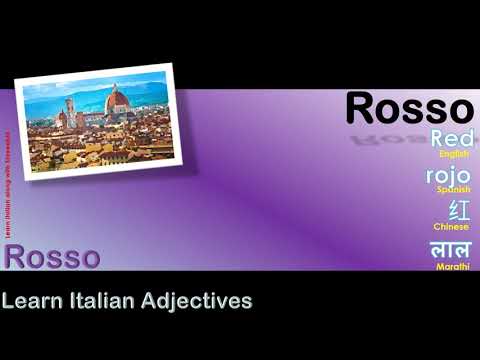 Rosso - How to Pronounce Rosso in Italian with English meaning as Red?