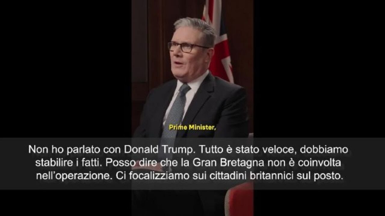 Venezuela, Starmer: Voglio parlare con Trump per stabilire tutti i fatti