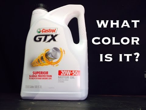 Castrol GTX 20w50 - What color is it? - Bundys Garage