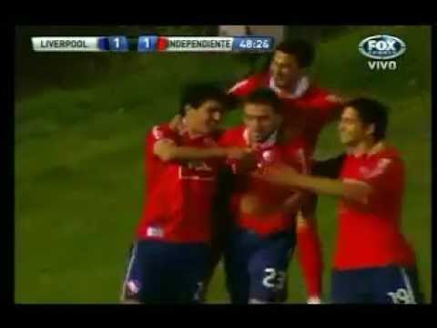 Gol de Federico Mancuello (Ind) - Liverpool 1 - Independiente 0 - Copa Sudamericana 2012