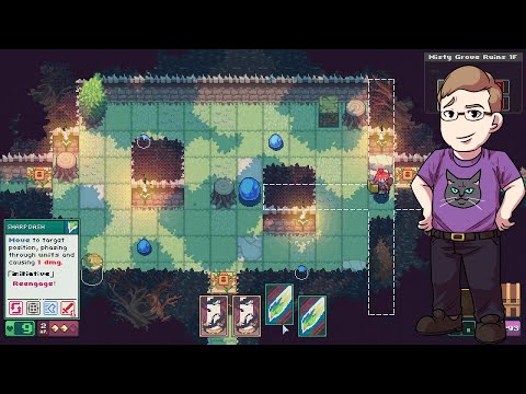 Let's Play Dungeon Drafters (Demo) - A New Tile-Based JRPG Dungeon Crawler!