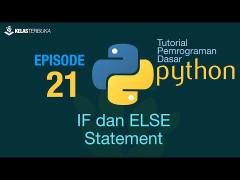 Belajar Python Dasar 21 IF dan ELSE Statement