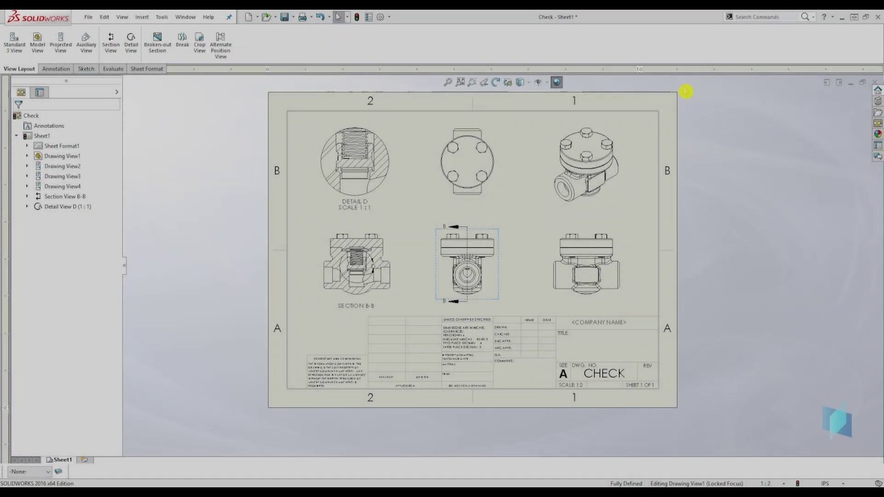 SolidWorks Tutorial for Beginners #92 - How to Create Broken Out Section