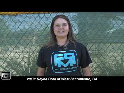 2019 Reyna Cota Power Hitting Catcher and Third Base Softball Skills Video - AASA Macias