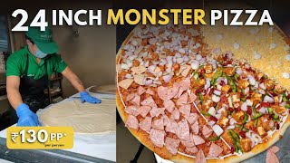 Rs 130 pp main 24 inches ka MONSTER Pizza | Hmm