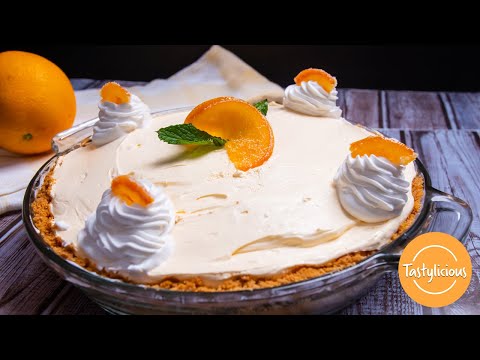 Delicious Homemade Orange Creamsickle Pie Recipe | Easy Homemade Pie Recipe