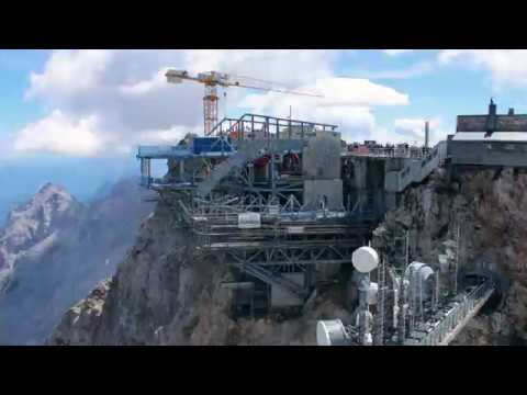 Zeitraffer Bergstation - Seilbahn Zugspitze