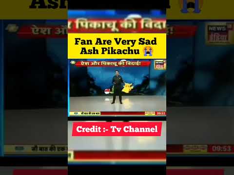 Pokemon Ash Pikachu Journeys End News In Tv Channel 😭 #shorts #pokemon #ashpikachu