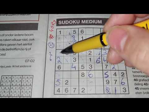 And the Winter Olympics is started. (#4089) Medium Sudoku puzzle 02-07-2022