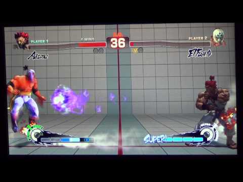 WNF Super Street Fighter 4 AE Kineda (Akuma) vs Nekromantik (El Fuerte)