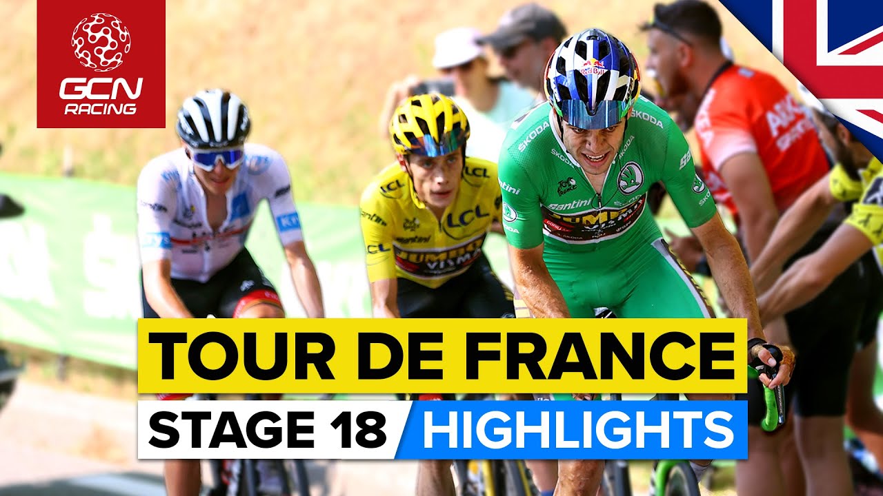 Vingegaard & Van Aert Bury Pogačar On Hautacam! | Tour De France 2022 Stage 18 Highlights - YouTube