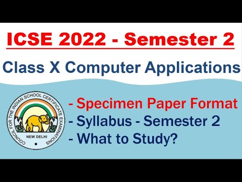 ICSE Class 10 Semester 2 2022 Computer Science Specimen Paper Analysis
