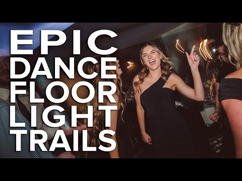 Dance Floor Light Trail Tutorial - Fuji Wedding Photography