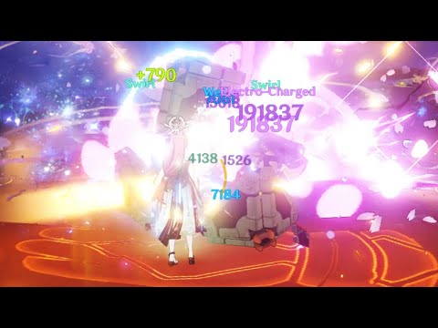 C0 Yae Miko + R5 The Widsith - Quick Damage Showcase | Genshin Impact