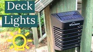 Unboxing & Review Of Solar Deck Lights By Whousewe! Pool, Patio, You Name it!