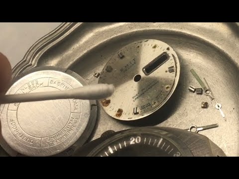 how to “clean” vintage wrist watch dials TRICKY