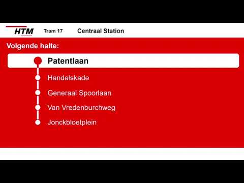 [HTM Tram Den Haag] Omroepen Lijn 17 Wateringen - Centraal Station