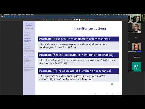 Xavier Rivas --- Symplectic mechanics (part 1)