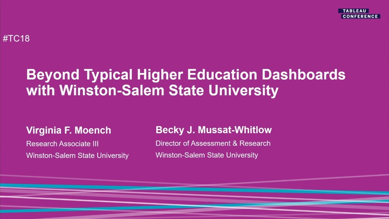 Beyond typical higher education dashboards | with Winston-Salem State University