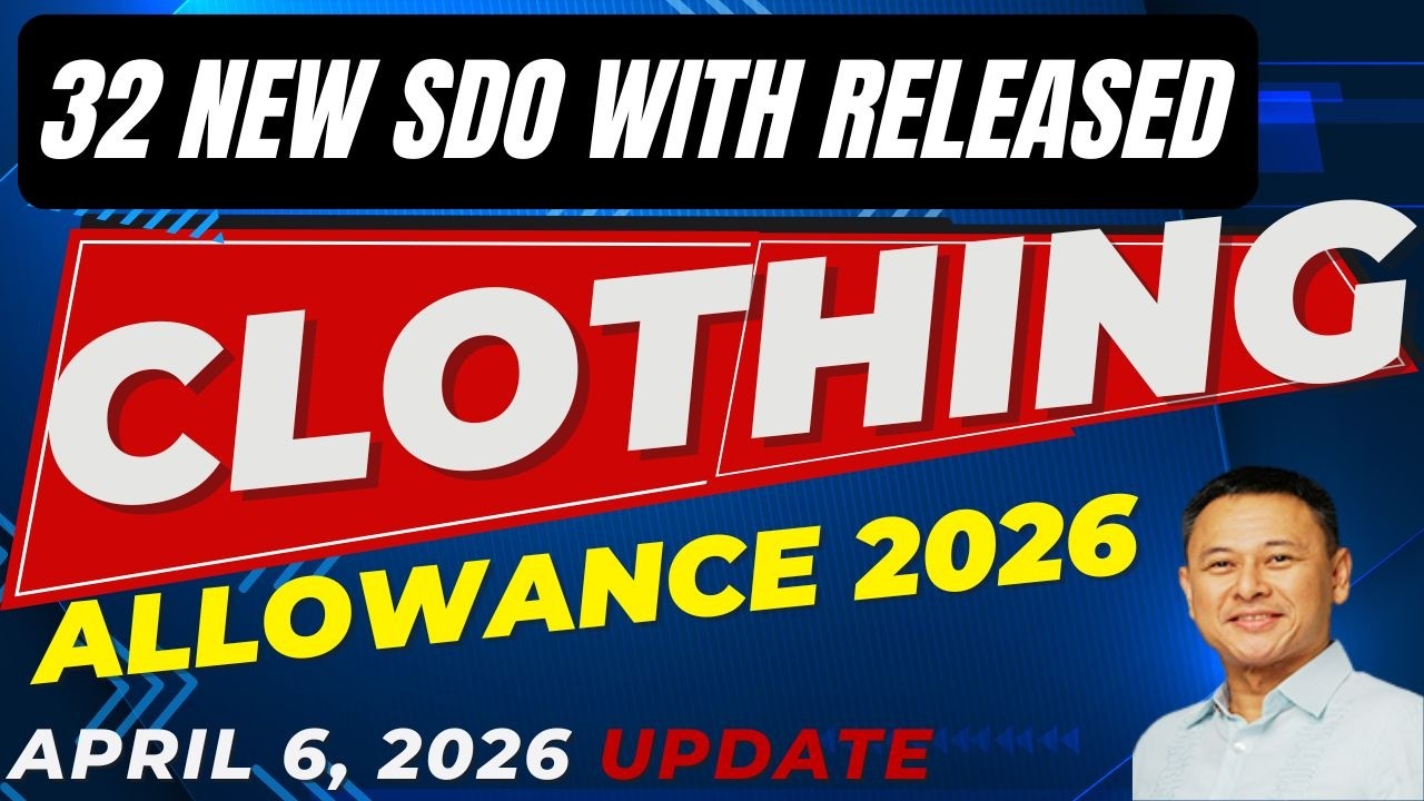 32 NEW SDO WITH RELEASED CLOTHING ALLOWANCE APRIL 6, 2026