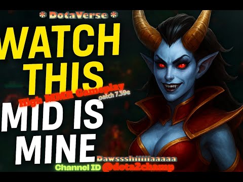 UNSTOPPABLE QUEEN OF PAIN MID 🏆 – INSANE OUTPLAYS! | Dota 2 Ranked Gameplay 🌟 Patch: 7.39e