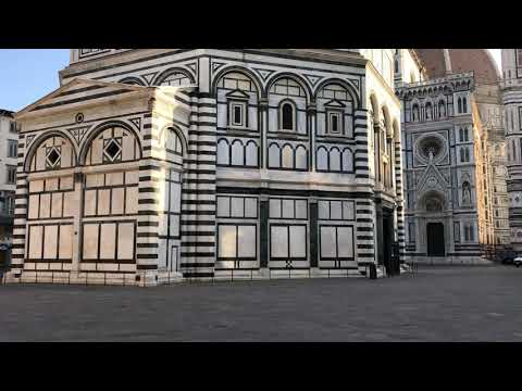 Firenze incredibilmente deserta! Piazza Duomo.