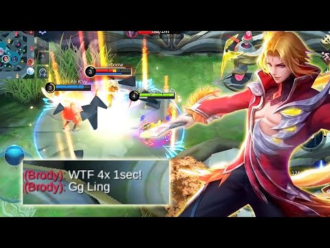 LING 4X COMBO IN 1 SEC HERE!🔥 | LING ON PC GAMEPLAY | MLBB