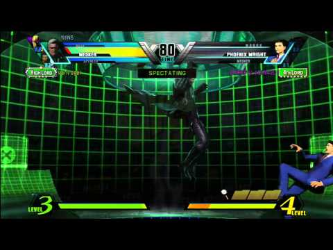DARKPALADIN420(Ghost Rider[Wesker]/Wright/MODOK) Vs code1 BK201, VanVogel Online UMVC3 Matches