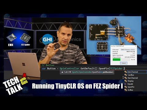 Using TinyCLR OS on a FEZ Spider - Tech Talk 049