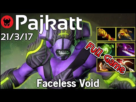 Pajkatt plays Faceless Void!!! Dota 2 Full Game 7.20