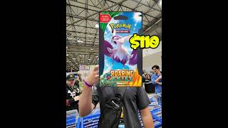 Ripping a ROARING SKIES Sleeve #blueglovetcg #pokemontcg #roaringskies #collectacon #vendorpov