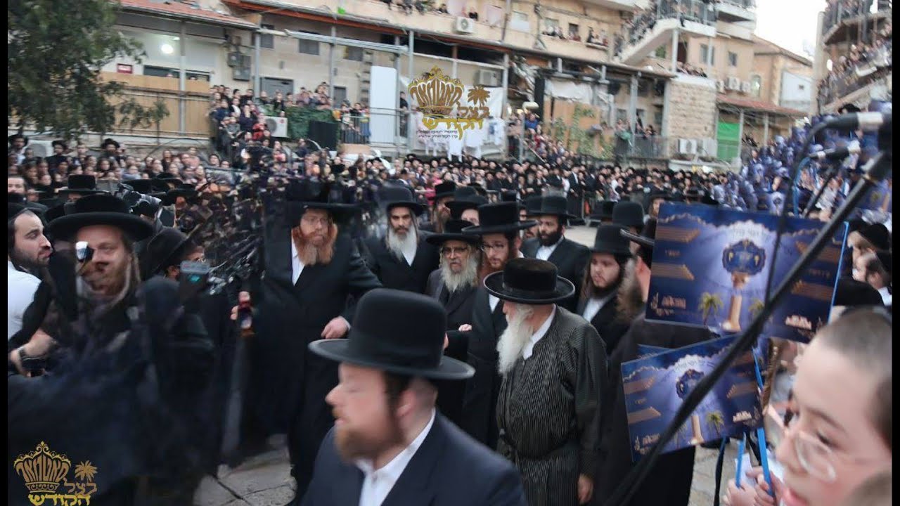 מעמד קבלת פנים ל'אדמו"ר מסאטמאר - כולל שומרי החומות | Kollel Shomre Hachomos