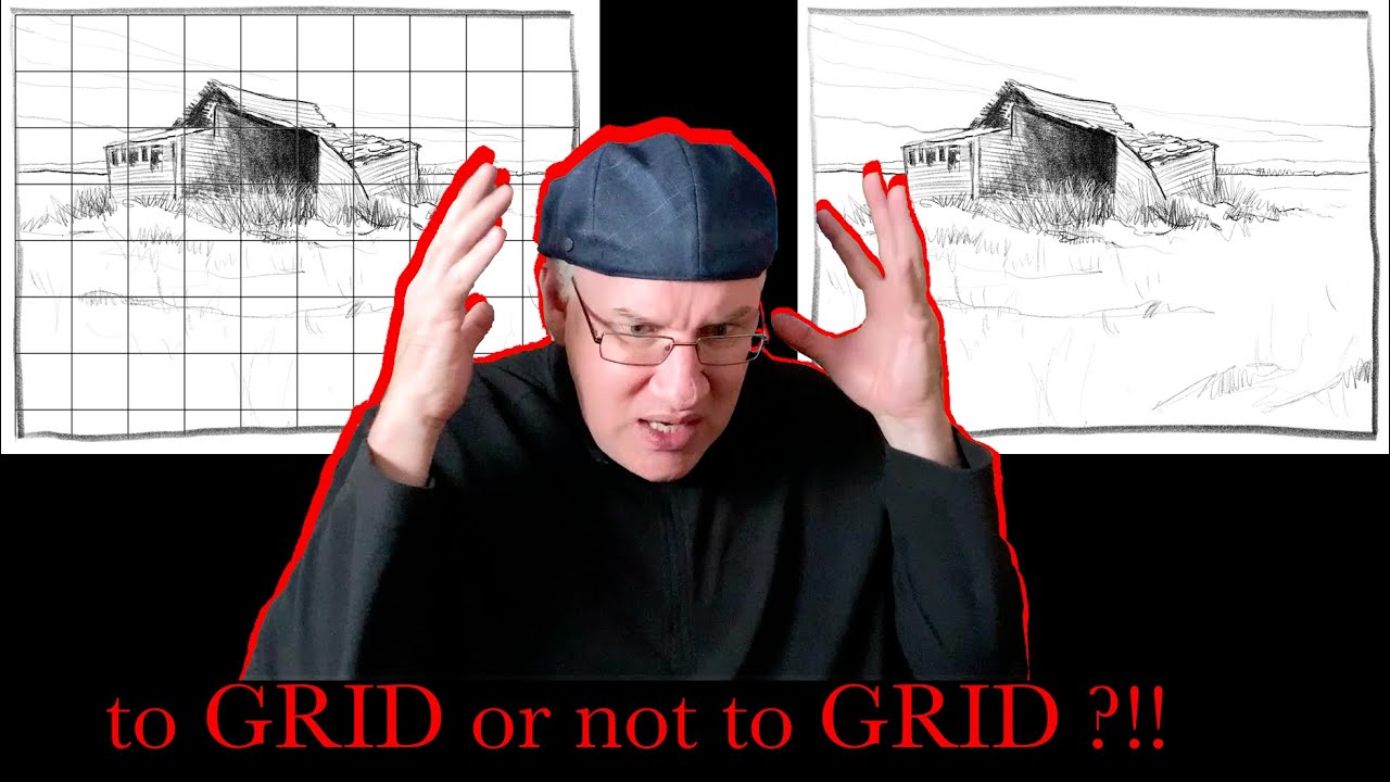 Oil Painting Demo ---- The Sun Sets On All Things In Time.  PART ONE:  To Grid or not to Grid?!!