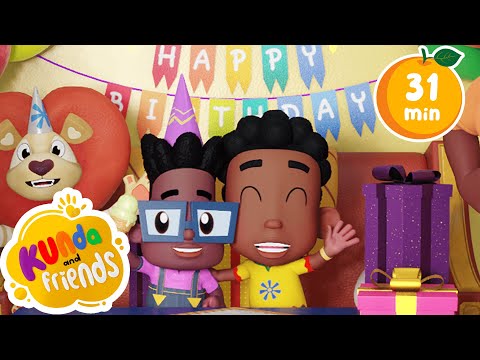 Happy Birthday 🎉 + More Nursery Rhymes | Kids Songs | Cartoons For Kids | Kunda & Friends