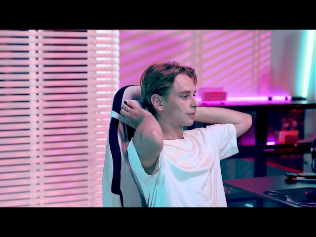 Sedia gaming GTPLAYER Ergonomica con supporto lombare e schienale largo video