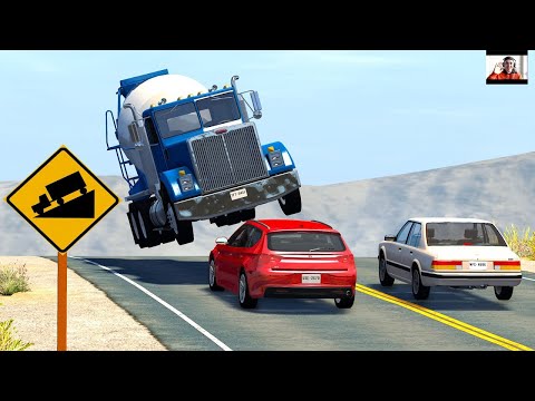 Cars vs Portal Trap - Cars vs Rails and Trains - Cars vs Deep Water - BeamNG Drive