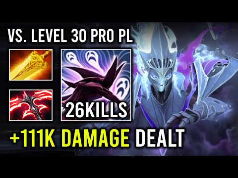 LEVEL 30 Late Game Stygian Desolator 111K Total Damage Spectre Vs 9 Slotted PL Dota 2