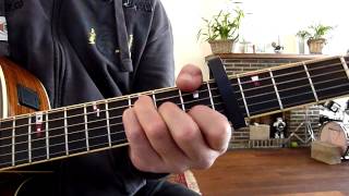 How to play :Not an addict - Sarah Bettens , guitar lesson acoustic