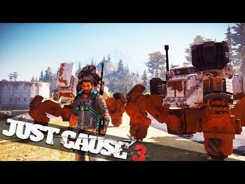 BATTLE MECHS IN JUST CAUSE 3! :: Just Cause 3 Mech Land Assault DLC!