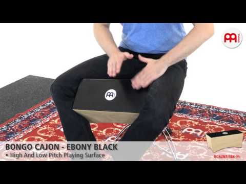 Bongo Cajon - Ebony Black - BCA2NT-EBK-M