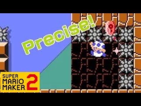 I beat in 7.116 seconds "Easy One-Screen precision 1" by Puertas112 | Super Mario Maker 2