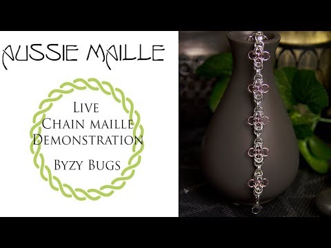 Live Chain Maille Demonstration - Byzy Bugs Weave