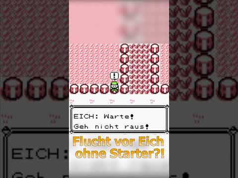 FLIEHEN VOR PROF. EICH OHNE STARTER IN POKEMON ROT?! #shorts