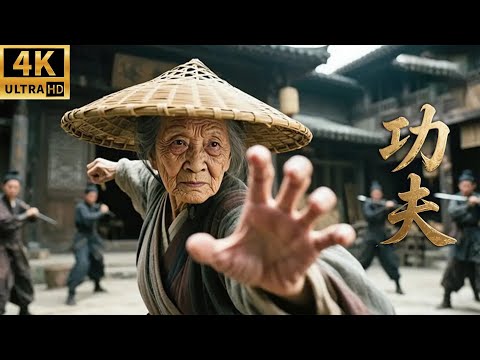 百歲老太被人刁難，沒想到她竟是武林至尊，一招打臉全場！#kongfu #movie #chinesedrama #武侠片