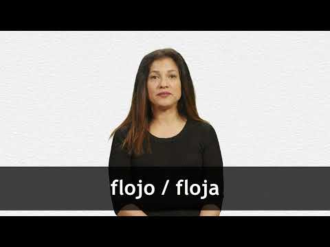 English Translation of “FLOJO” | Collins Spanish-English Dictionary