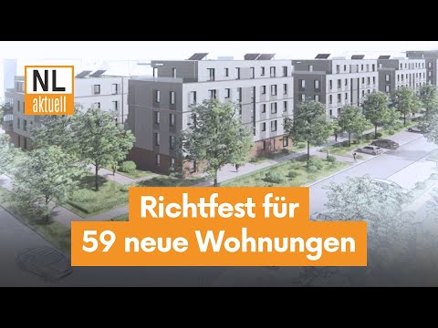 Cottbus | Richtfest für 59 neue Wohnungen in Spremberger Vorstadt , eG Wohnen baut Wohnhaus-Ensemble