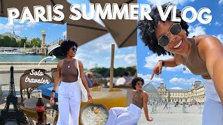 Solo Paris Travel Vlog (Dinner With Eiffel Tower View, Exploring Hotel Soubise & Louvre Museum Vlog)