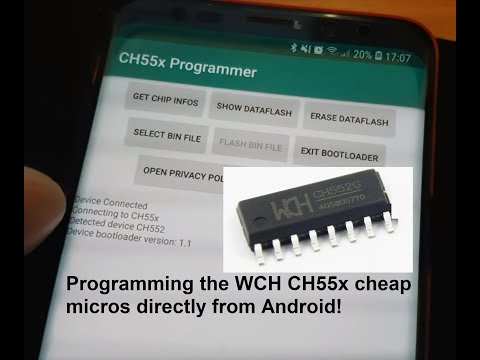 Programming the CH552 Chip directly via Android, CH55x Programmer Manual
